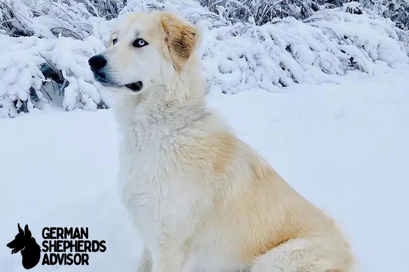 Great Pyrenees Husky mix